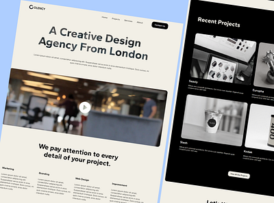 Olency - Agency Website Template agency agency design agency landing page agency studio agency website design agency website template webflow