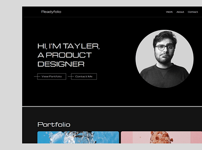 Readyfolio - Portfolio Website Template agency design personal portfolio webflow