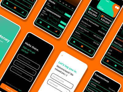 Personal Finance App Design app banking design figma finance graphic design mobile ui ux