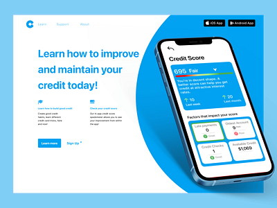 Creducate Landing Page branding figma finance landingpage web webdesgin website