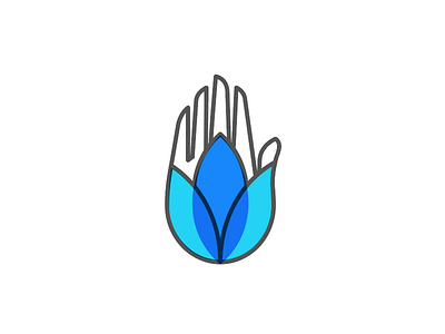 WIP: Brandmark Icon Sketch 2.0 brandmark hand icon iconography illustration logo lotus medicine sketch wip