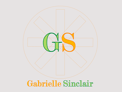Gabrielle Sinclair Identity Logo graphic design