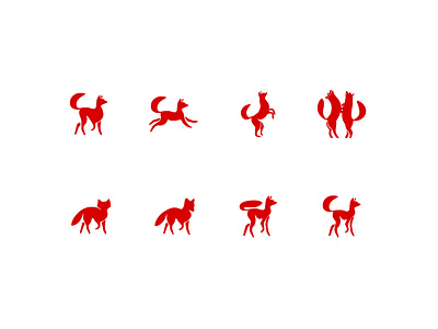Foxtrot Academy - Logo marks animal branding dance fox graphic identity illustration logo