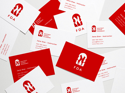 Fda Business Cards brand businesscard design fox graphic identity illustration logo