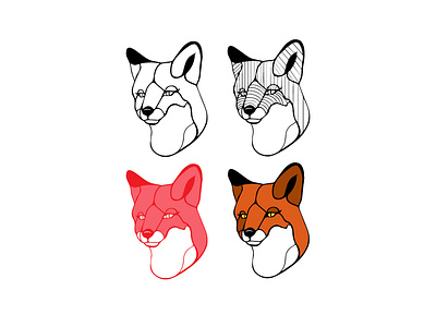 Foxtrot Academy - Rejected concept dance design fox graphic identity illustration logo