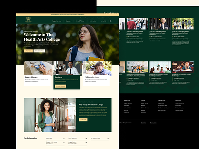 Web design college education ui university web design website