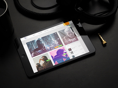 Ipad With Cup And Headphone gaming ipad mockup web design