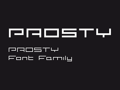 PROSTY Font