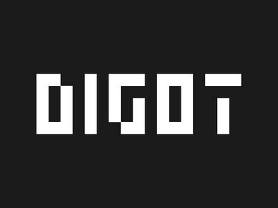 DIGOT branding digital digital typeface display font font fontsphere futuristic futuristic font game gaming geek geometric illustration logo minimal modular pixel art pixel font pixelfont typeface