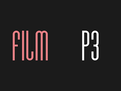 Film P3 Typeface brand identity display font film poster fontsphere.com futuristic font kdp logo logotype minimal movie poster narrow notebook sans serif title typeface web font web optimized