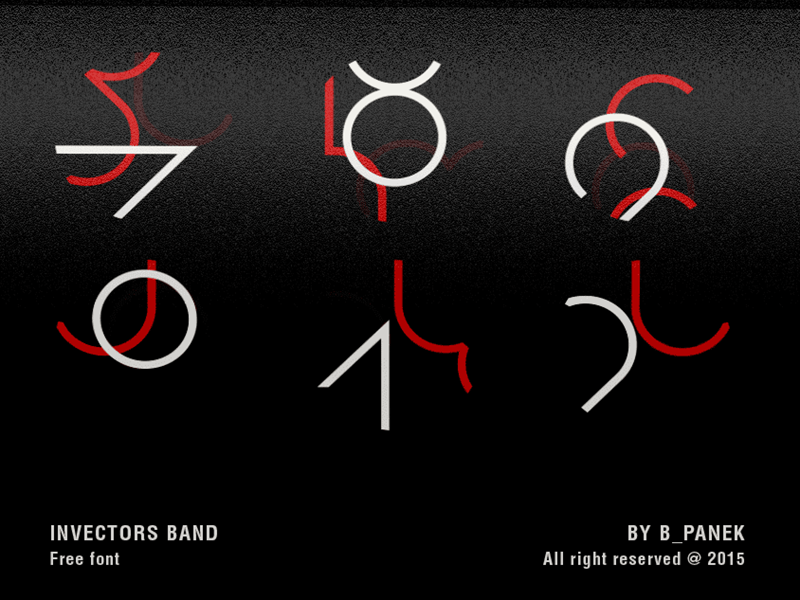 Invectors Band / Font fontsphere letters experimental font typeface font type