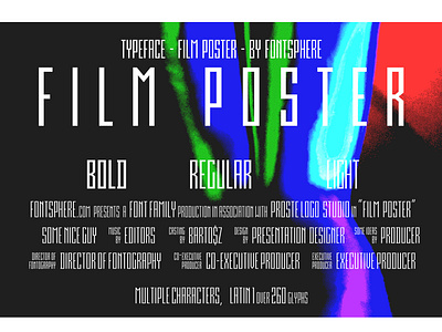 Film Poster Font | 3 weights condensed font design digital film poster font fontsphere.com illustration movie poster pixel poster font typeface
