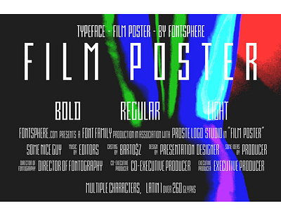 Film Poster Font | 3 weights