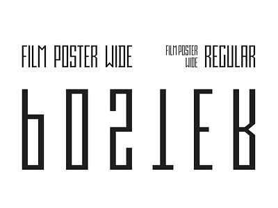 Film Poster Wide Font | 3 weights