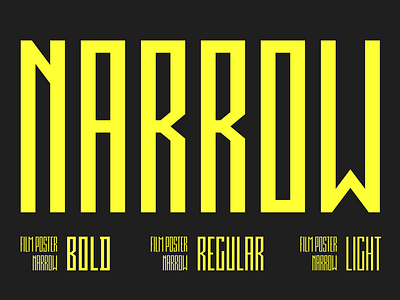 Film Poster Narrow Font | 3 weights