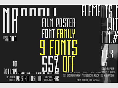 Film Poster Font Family | 9 Fonts