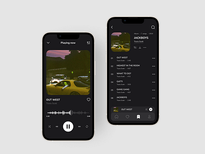 Music Player App 009 album app clean daily ui design minimal minimalist mobile mobile design music music player play song sound ui ux