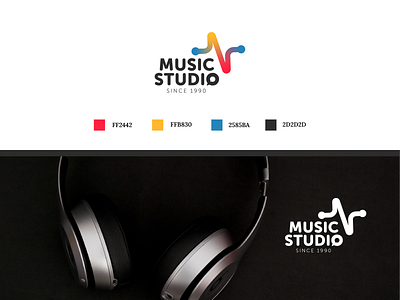Logo music studio branding design graphic design logo