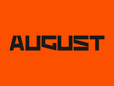 august 12typemonth design ildanflash logo logotype typogaphy