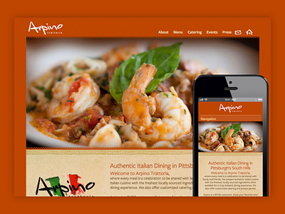 Arpino Trattoria Website