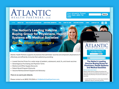 Atlantic Health Partners Website drupal graphic design ui web design