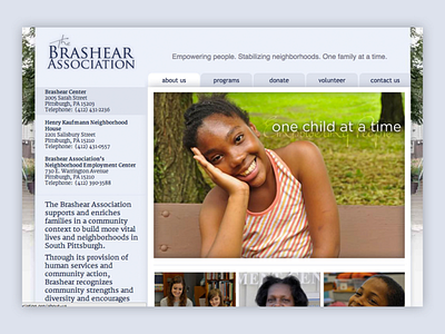 The Brashear Association Website drupal graphic design ui web design