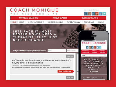 Coach Monique Website