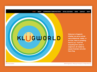 Klugworld Website graphic design html ui ux web design