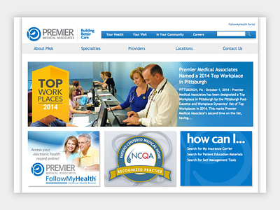 Premier Medical Associates Website design drupal graphic design ui ux web design