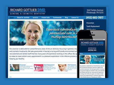 Richard Gottlieb Website branding design graphic design logo ui ux web design wordpress