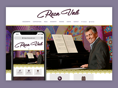 Reza Vali Website drupal graphic design ui ux web design