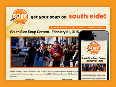 Southside Soup Website drupal graphic design ui web design