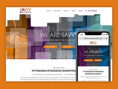Savvy Pittsburgh Website graphic design ui ux web design wordpress