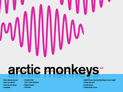 arctic monkeys poster design