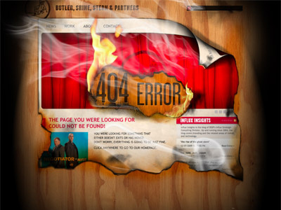 404 Error Page 404 error fire photoshop