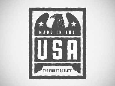MADE IN THE US of A america badge logo usa