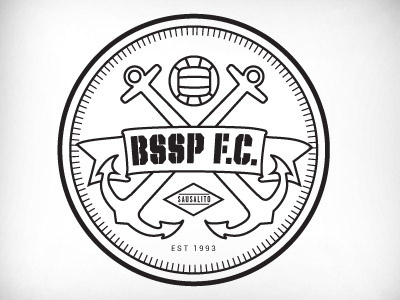 BSSP Football Club insignia football retro sausalito