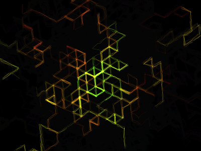 Rainbow Hexagonal Grid animation canvas grid rainbow