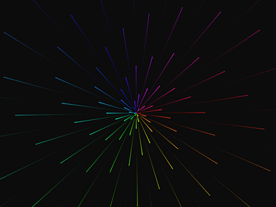 Rainbow Hexaspiral animation canvas hexaspiral rainbow