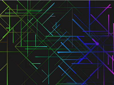 Rainbow Metro-Like Lines animation canvas lines metro rainbow