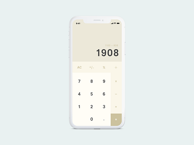 Daily UI 004 - Calculator calculator calculator app clean daily ui design iphone ui