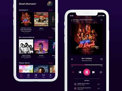 Daily UI 009 - Music Player app daily ui dailyui 009 design mobile app design music music app music player music player ui ui ux
