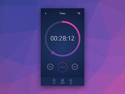 Daily UI 014 - Countdown Timer app clean clock countdown timer daily ui daily ui challenge design mobile app design stopwatch timer ui ux