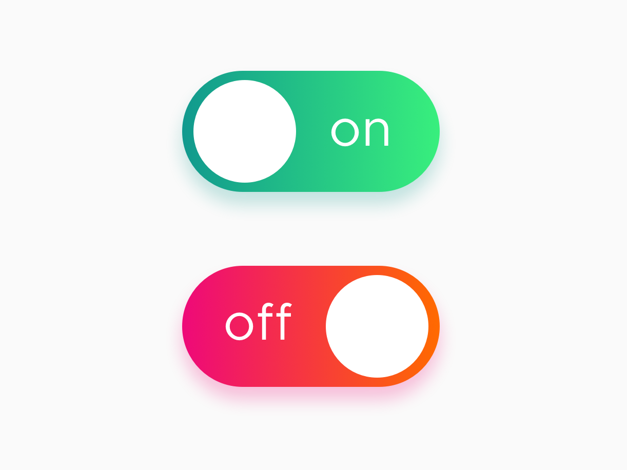 Dribbble on off switch. 