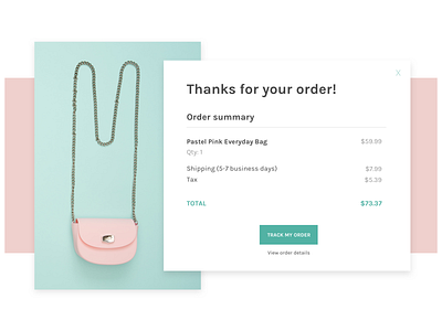 Daily UI 017 - Email Receipt clean daily ui daily ui 017 daily ui challenge design ecommerce email email receipt pastel pastel color ui ui design ux ux design