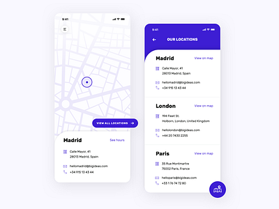 Daily UI 029 - Map clean contact daily ui daily ui 029 daily ui challenge location map maps mobile ui ui design ux