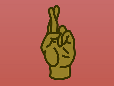 Fingers Crossed design idenity illustration illustrator logo