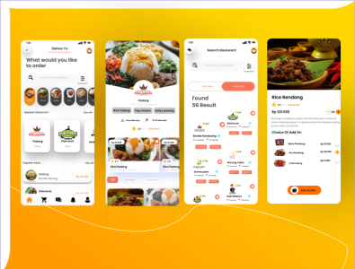 Food Ui App 3d branding graphic design logo motion graphics ui