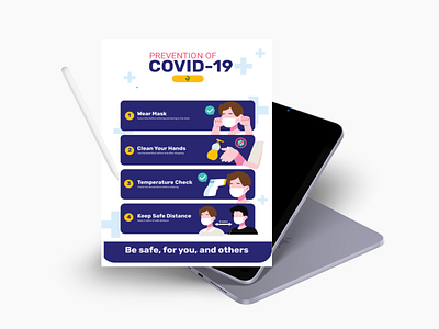 Covid 19 3d animation graphic design ui