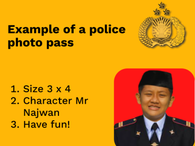 Eample Of a police photo pass graphic design